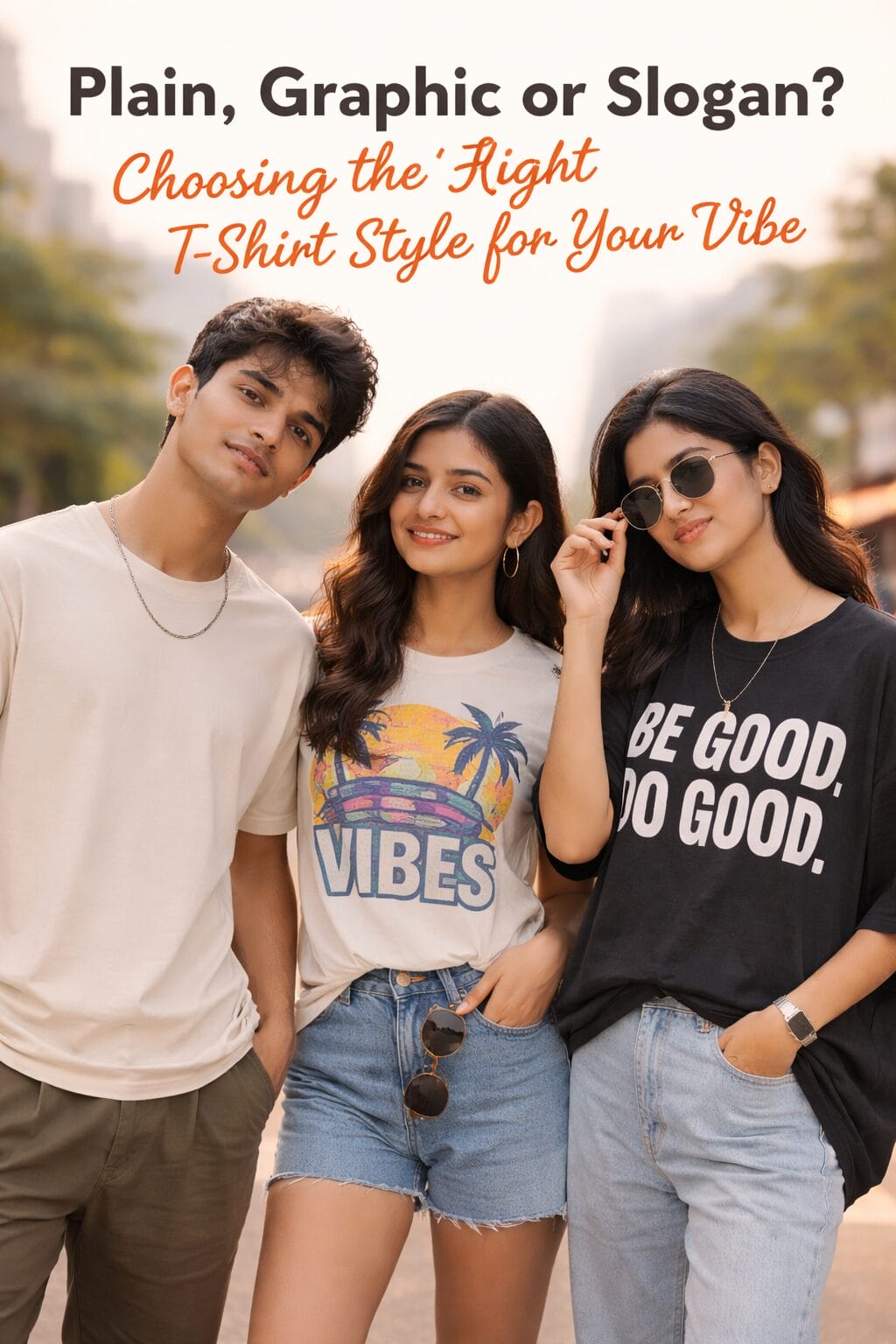 Plain, Graphic or Slogan Choosing the Right T-Shirt Style for Your Vibe